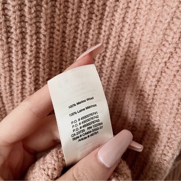 WILFRED | Montpellier Turtleneck Sweater Size XXS Pink - Picture 9 of 9